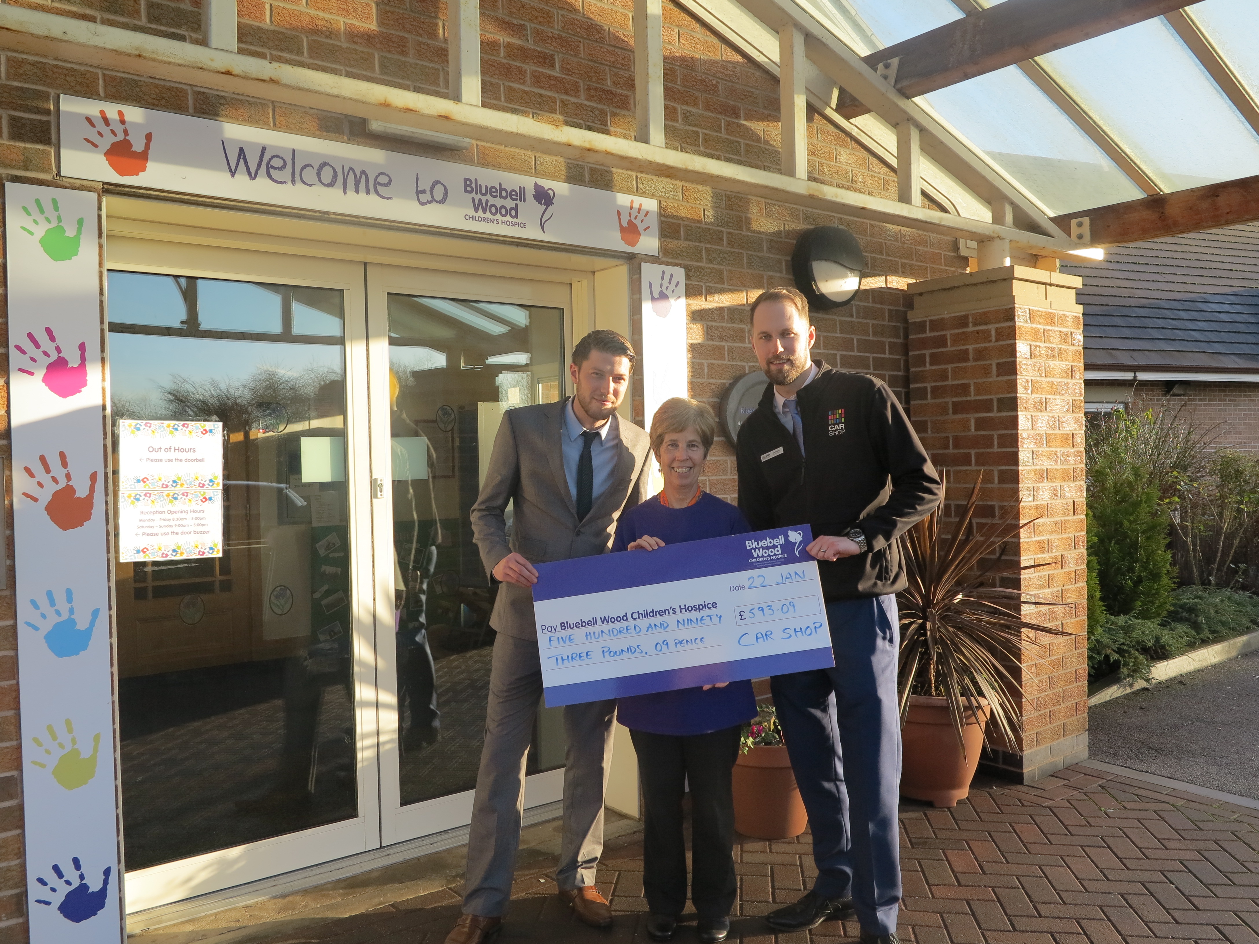 CarShop Doncaster Raise Funds for Local Childrens Hospice, Bluebell Wood