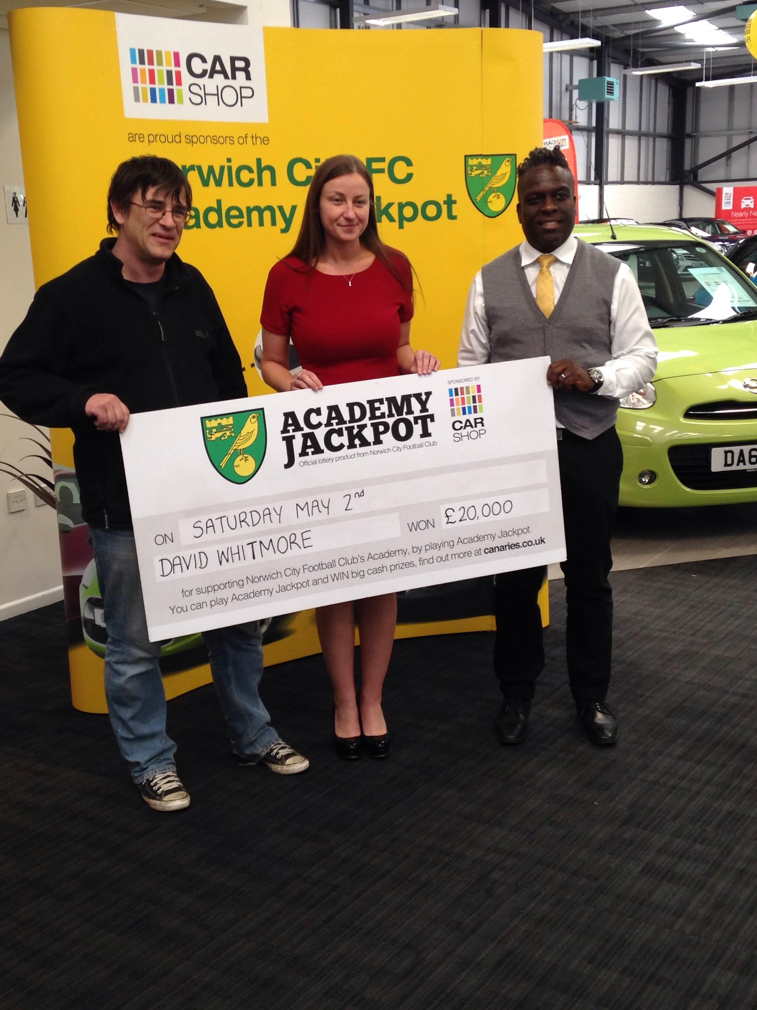 Scoring the £20,000 Academy Jackpot at CarShop Norwich